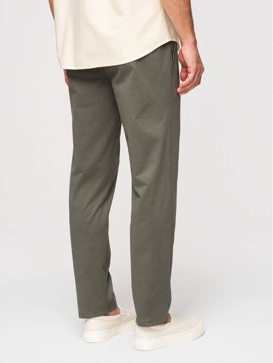 Ombre Ombre Chinosy OM-PACP-0293 Khaki Chino Fit