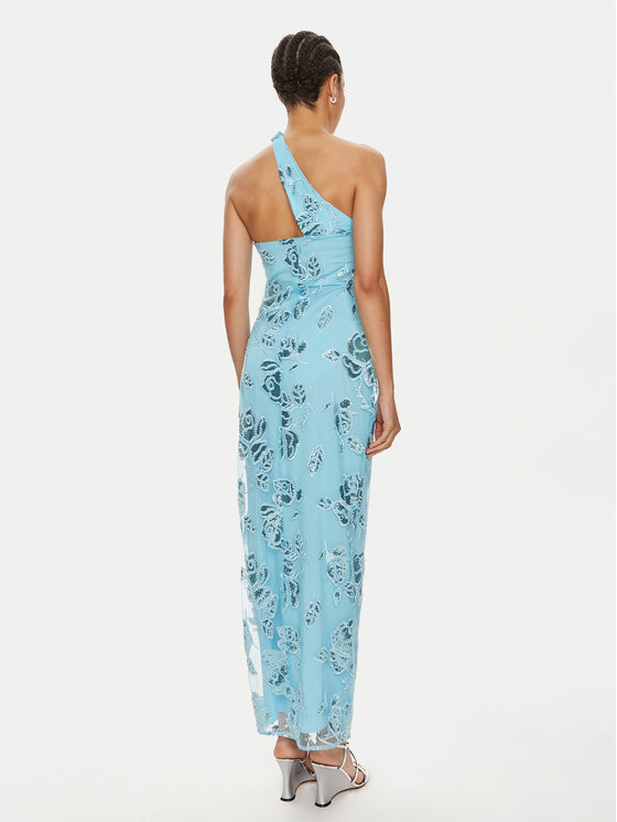 ROTATE ROTATE Kokteilinė suknelė Fontina 1125732963 Mėlyna Slim Fit