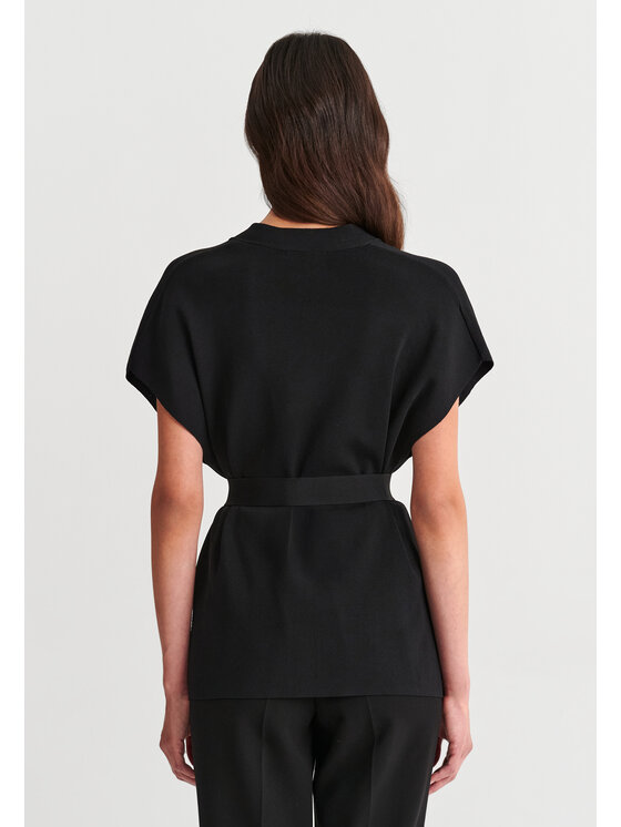 TATUUM TATUUM Kamizelka RENA Czarny Fitted Fit