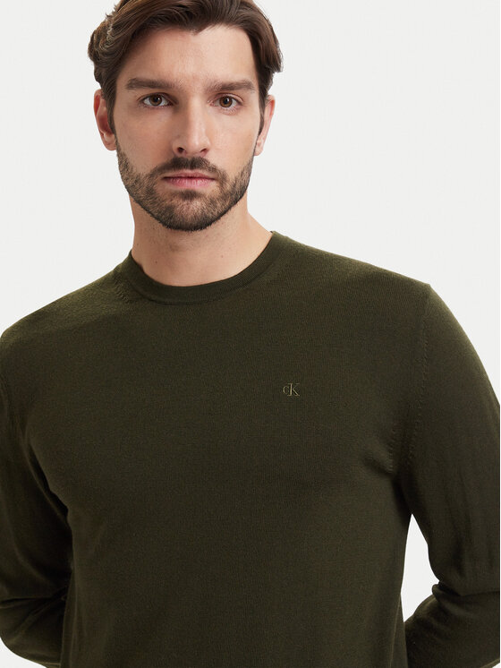 Calvin Klein Calvin Klein Pullover LV04LB305G Khakifarben Regular Fit