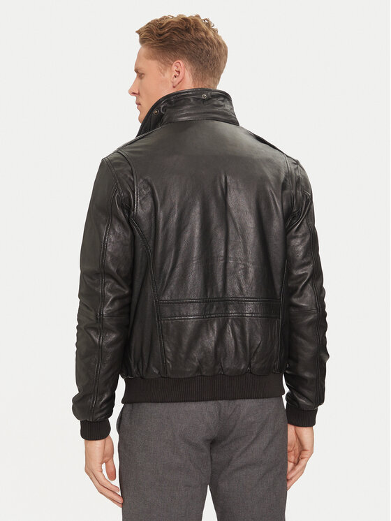 Serge Pariente Serge Pariente Nahkjope New Pilot Must Regular Fit