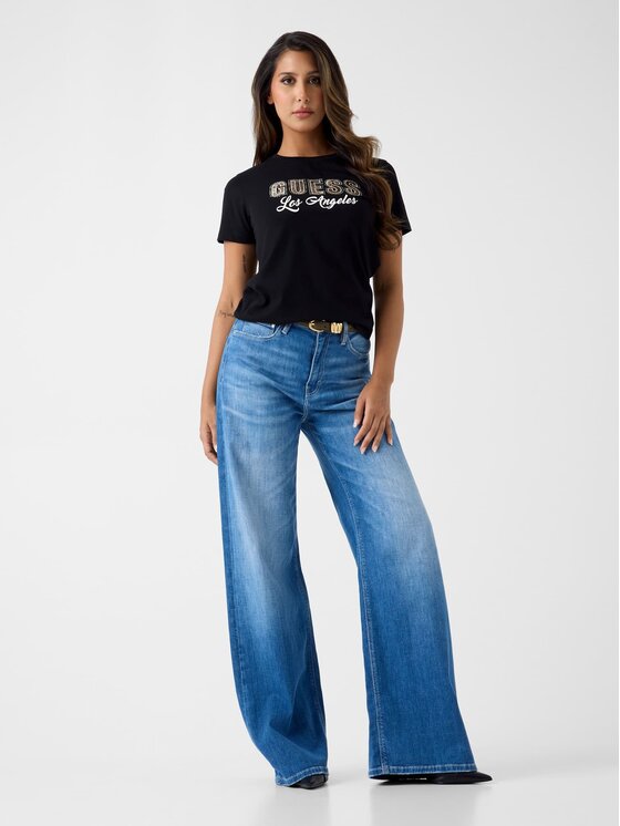 Guess Guess T-Shirt 183424 Černá Classic Fit