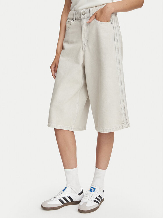 adidas Бермуди KQ6477 Светлобежов Oversize