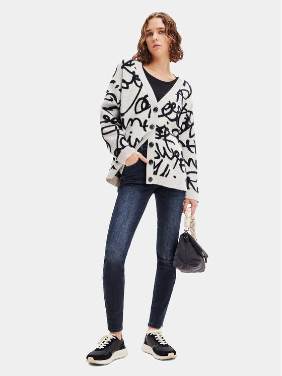 Desigual Desigual Дънки 23WWDD10 Тъмносин Slim Fit