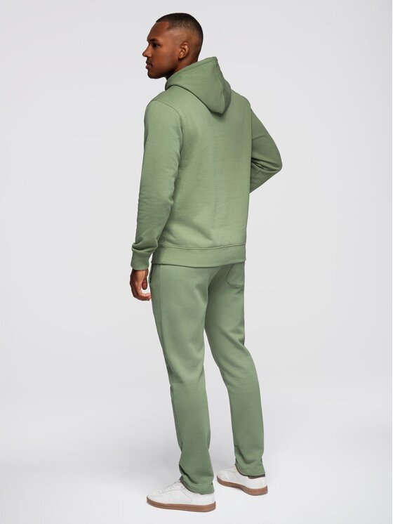 Ombre Ombre Komplet dresowy Z120 Zielony Regular Fit