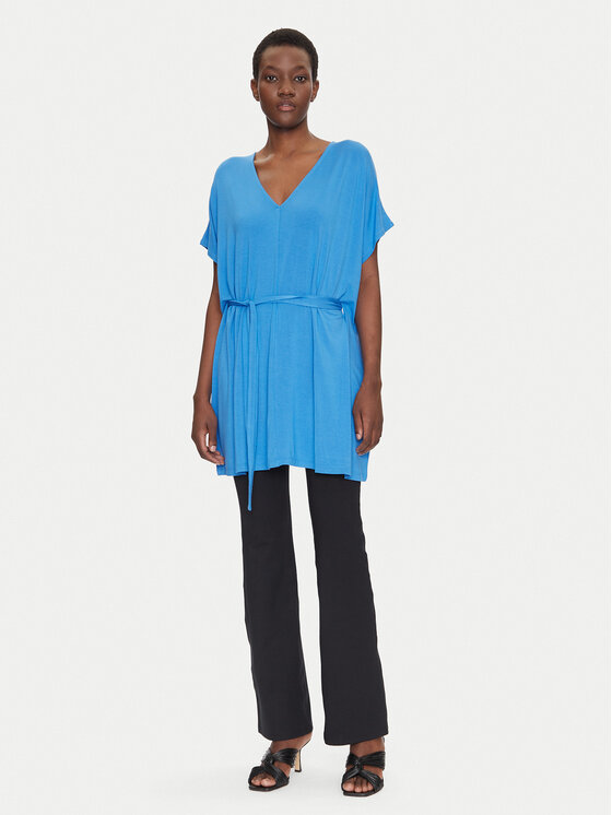 Liu Jo Liu Jo Rochie de plajă VA5164 JS360 Albastru Relaxed Fit
