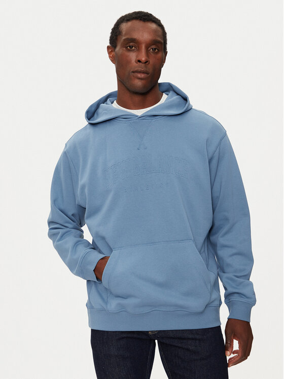 New Balance New Balance Pulóver MT43500 Kék Regular Fit