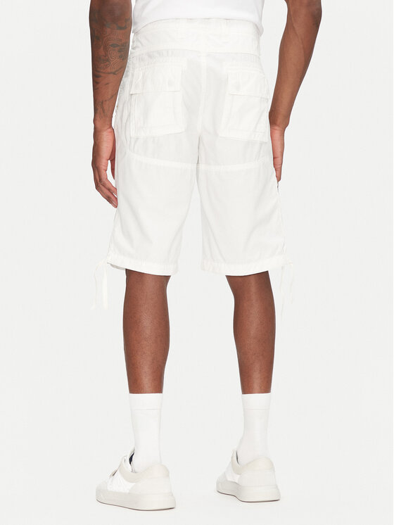 Aeronautica Militare Aeronautica Militare Pantaloncini di tessuto 251BE041CT1122 Bianco Regular Fit