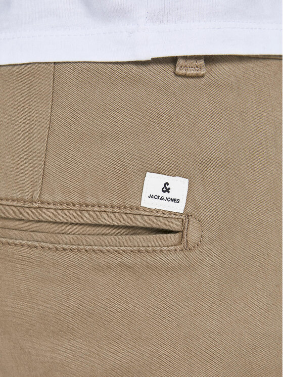 Jack&Jones Jack&Jones Spodnie materiałowe Marco Dave 12174307 Beżowy Slim Fit