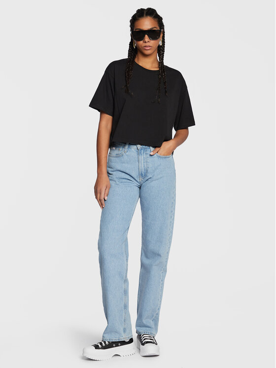 T-shirt Lelole 80047 6481 Nero Regular Fit