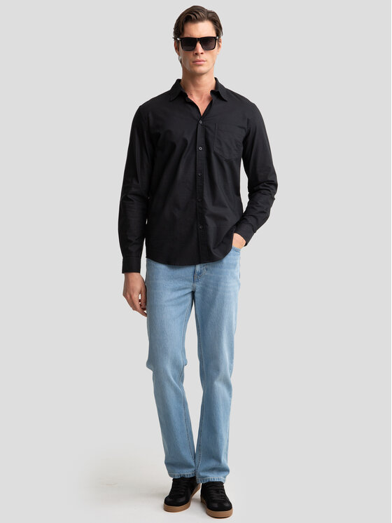 BIG STAR BIG STAR Koszula TRIXI Czarny Basic Fit
