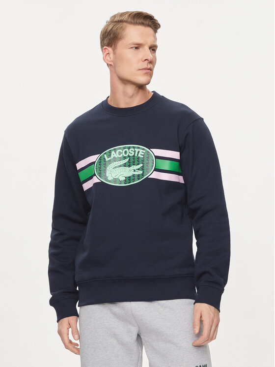 Lacoste Lacoste Majica dugih rukava SH1420 Tamnoplava Regular Fit