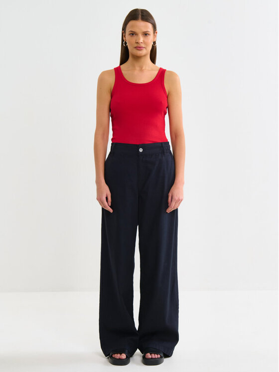 BIG STAR BIG STAR Top AURELA_603_150 Czerwony Basic Fit