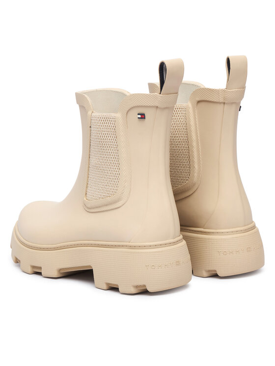Tommy Hilfiger Tommy Hilfiger Kalosze Flag Cleated FW0FW09387 Beżowy
