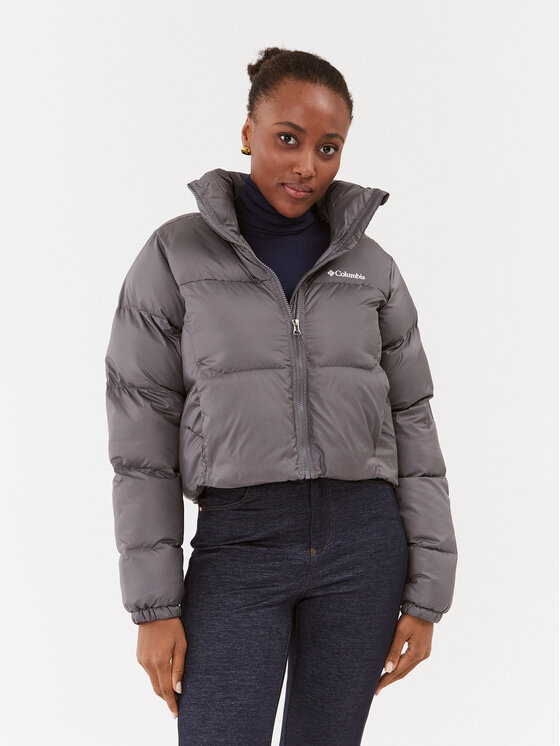 Columbia Columbia Зимно яке Puffect™ Cropped Jacket Сив Regular Fit