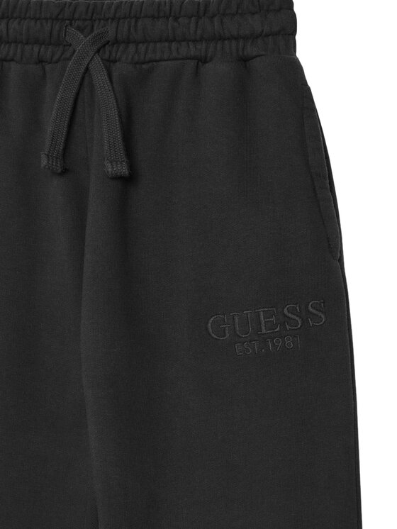 Guess Guess Donji dio trenerke L5YQ19 KAV34 Crna Regular Fit
