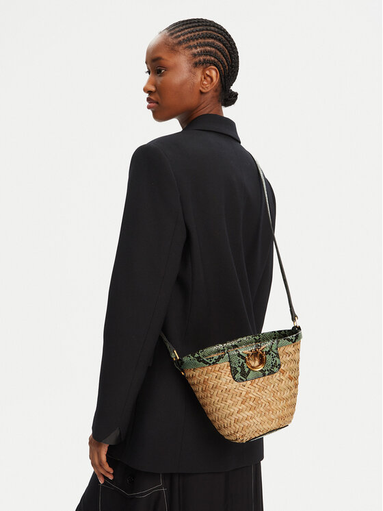 PINKO Geantă Love Summer Bucket PE 25 PLTT 103325 A2GO Bej