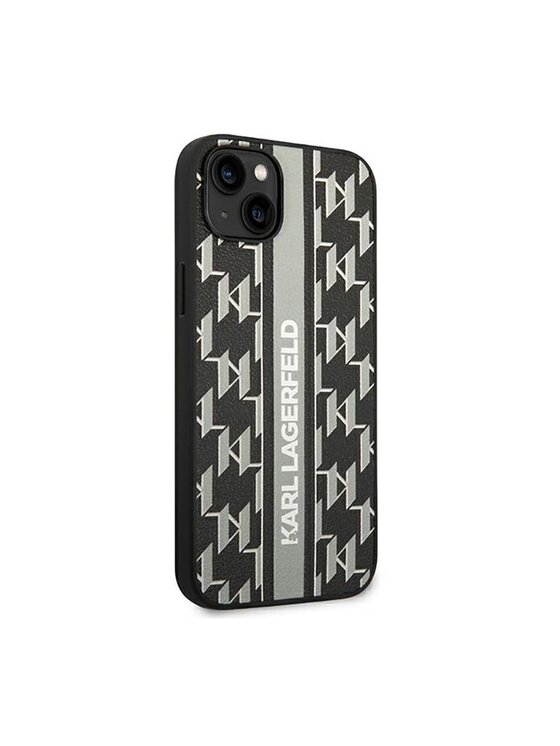 KARL LAGERFELD KARL LAGERFELD Etui na telefon Monogram Stripe Szary