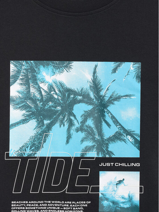 4F 4F T-Shirt SUMMER CODE Czarny Regular Fit