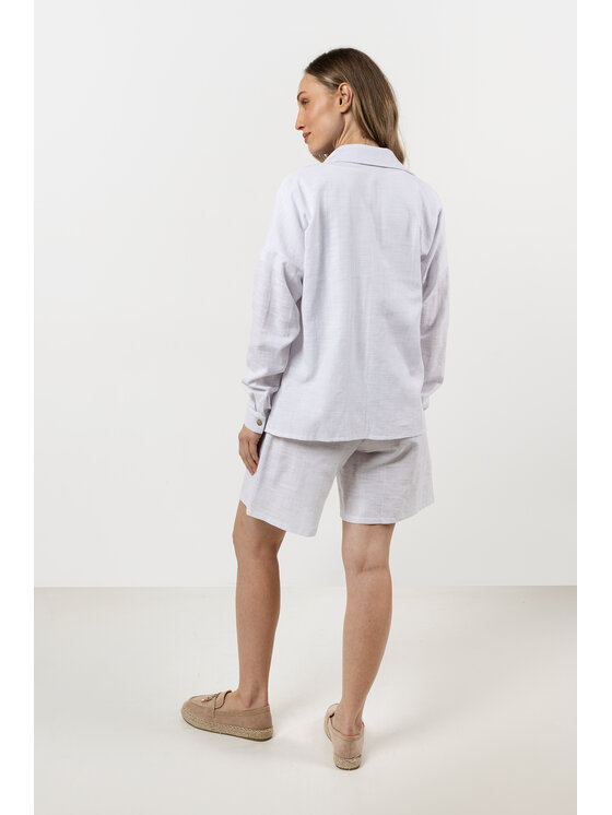 Awama Awama Koszula A724 Biały Basic Fit