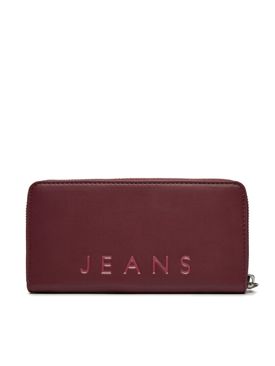 Tommy Jeans Tommy Jeans Duży Portfel Damski AW0AW16485 Bordowy