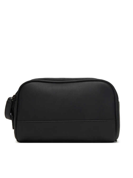 Tommy Hilfiger Tommy Hilfiger Smink táska Metal Logo Woven Washbag AM0AM14098 Fekete