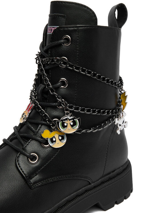 Powerpuff Girls Powerpuff Girls Черевики AW23-127WBPPG Чорний