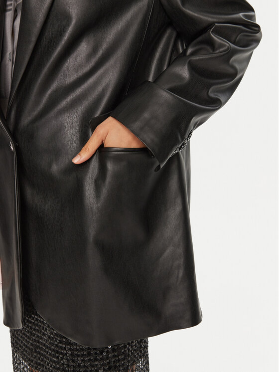 TWINSET TWINSET Σακάκι 242AQ2042 Μαύρο Regular Fit