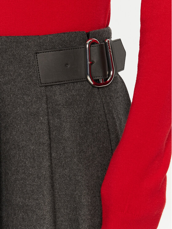 HUGO Hugo Plisuotas sijonas Rameri 50525203 Pilka Regular Fit