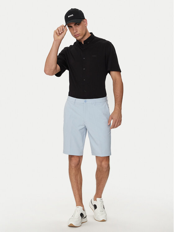 BOSS Boss Kratke hlače iz tkanine S_Commuter 50504392 Modra Slim Fit
