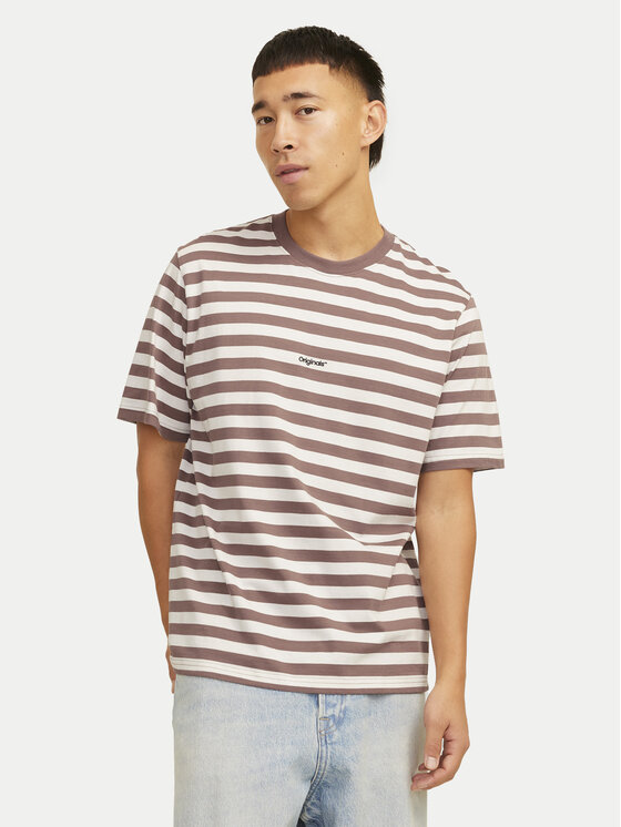 Jack & Jones Jack & Jones Tricou Vesterbro 12265748 Bej Relaxed Fit