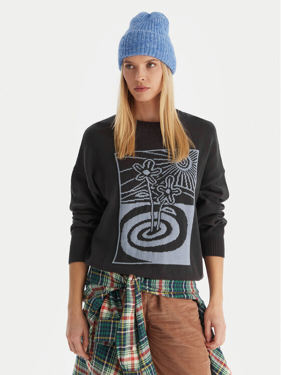 Quiksilver Quiksilver Pulover Barnwell EQWSW03026 Gri Regular Fit