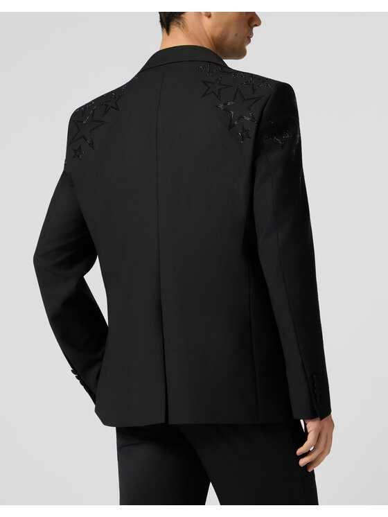 PHILIPP PLEIN PHILIPP PLEIN Marynarka 29060 Czarny Regular Fit