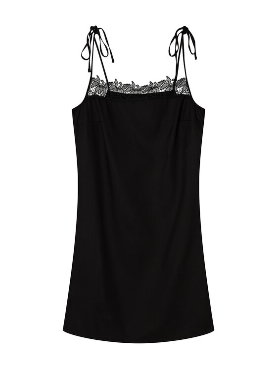 Esotiq Esotiq Koszula nocna 45222 Czarny Regular Fit