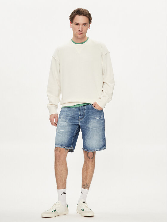 Pepe Jeans Pepe Jeans Дънкови шорти Relaxed Short Repair PM801074 Син Relaxed Fit