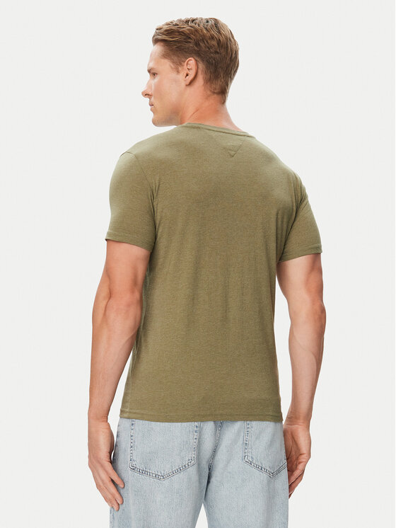 Tommy Jeans Tommy Jeans Тишърт Jasper DM0DM20363 Зелен Slim Fit