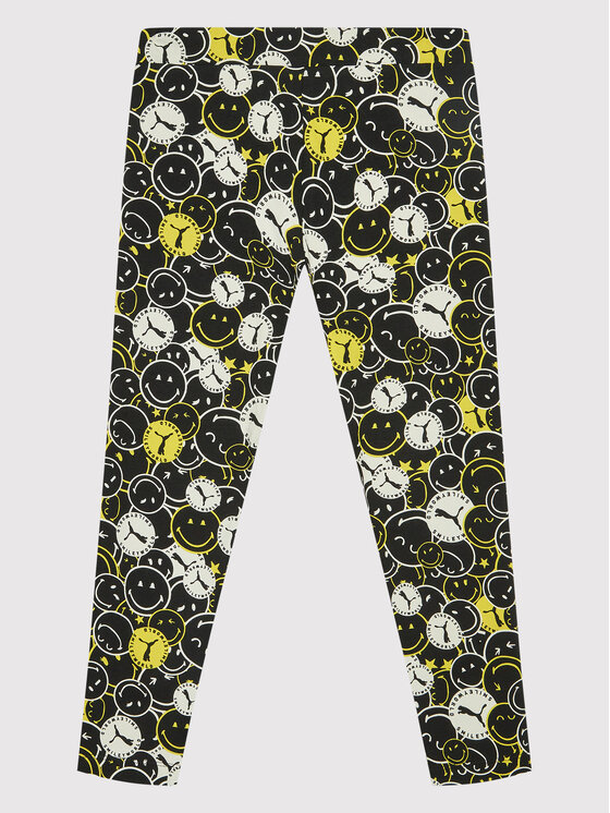 Puma Puma Legginsy SMILEY WORLD Printed 846977 Czarny Slim Fit