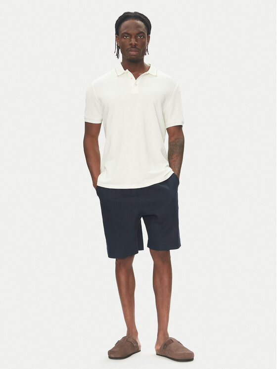 Emporio Armani Emporio Armani Bavlnené šortky EM000681 AF12356 UB102 Tmavomodrá Regular Fit
