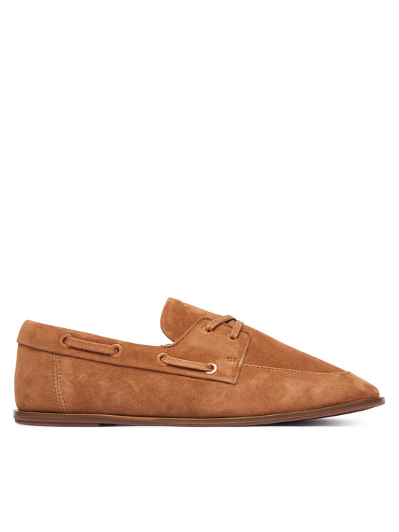 Calvin Klein Pantofi Ess Boatshoe Suede HW0HW03290 Maro