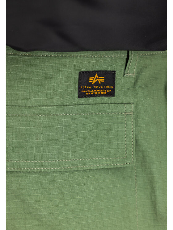 Alpha Industries Alpha Industries Spodnie cargo Ripstop Cargo Pant Zielony Tapered Leg