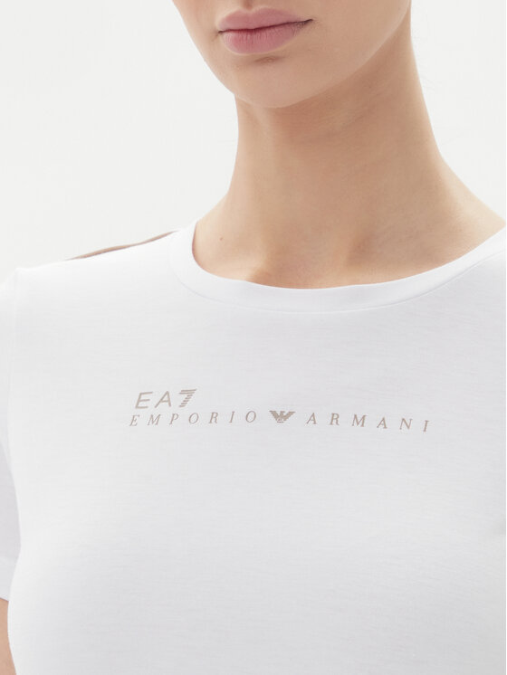EA7 Emporio Armani EA7 Emporio Armani Majica 7W000274 AF12945 U0002 Bela Slim Fit