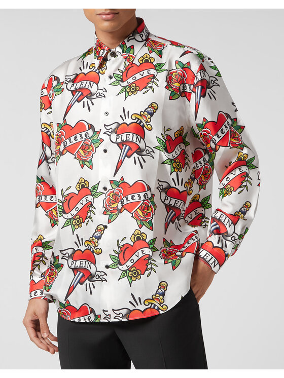 PHILIPP PLEIN PHILIPP PLEIN Camicia 3913 Bianco Regular Fit