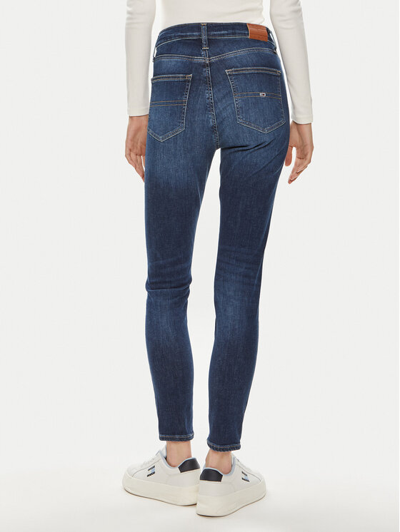 Tommy Jeans Tommy Jeans Blugi Sylvia DW0DW19258 Bleumarin Skinny Fit