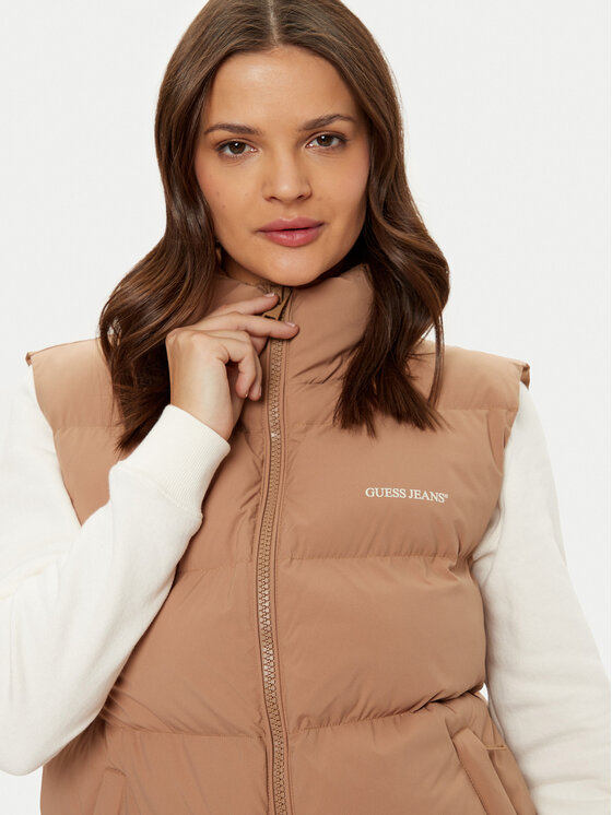 Guess Jeans Guess Jeans Veste W4BN59 WGII2 Bēšs Regular Fit