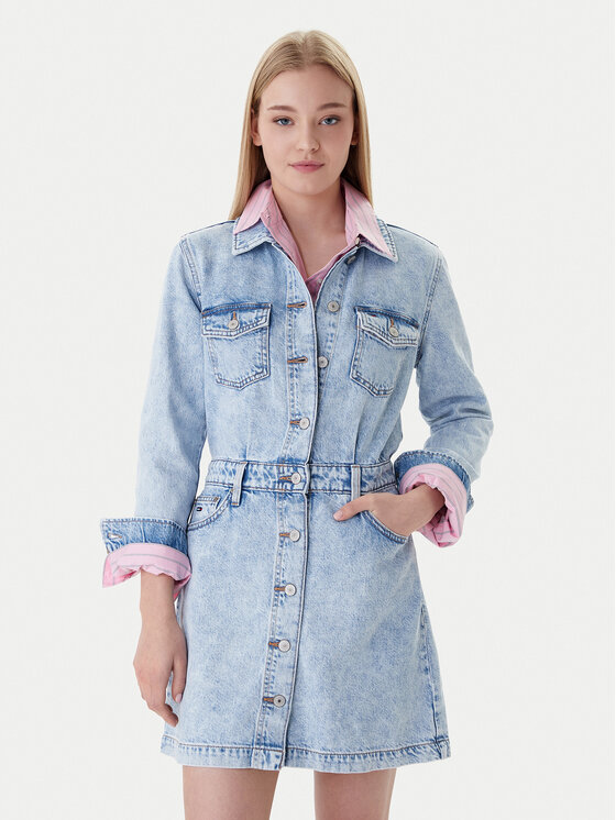 Tommy Jeans Tommy Jeans Jeans obleka DW0DW22004 Modra Regular Fit