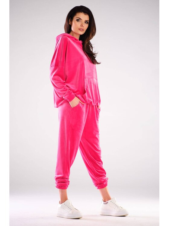 Awama Awama Bluza A420 Różowy Basic Fit