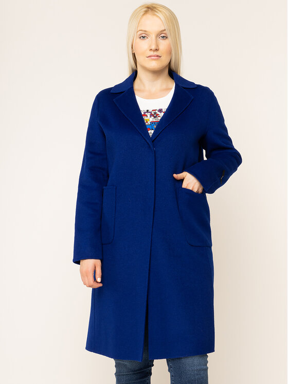 Persona by Marina Rinaldi Persona by Marina Rinaldi Volneni plašč 1013059 Mornarsko modra Regular Fit