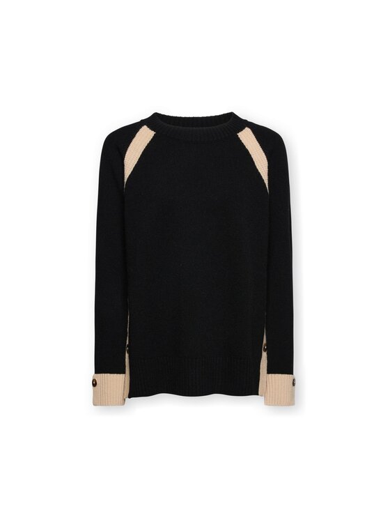 Elena Mirò Elena Mirò Sweter M068Z000832N0A1 Czarny Regular Fit