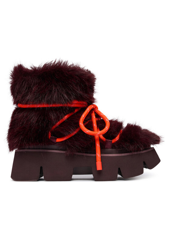 United Nude United Nude Lumesaapad Stomper Fur Boot 11048993120 Bordoopunane