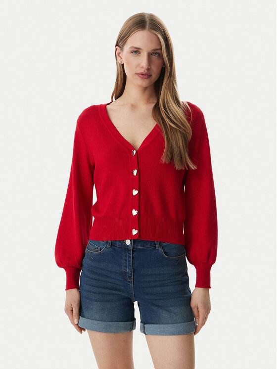 Morgan Cardigan 261-MLIKE Rosso Regular Fit